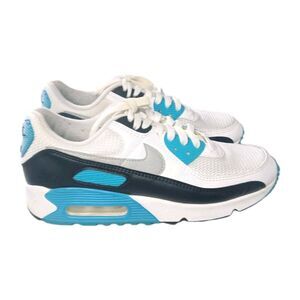 Nike Air Max 90 Shoes Men's Size 8.5  Laser Blue Black White Multicolor